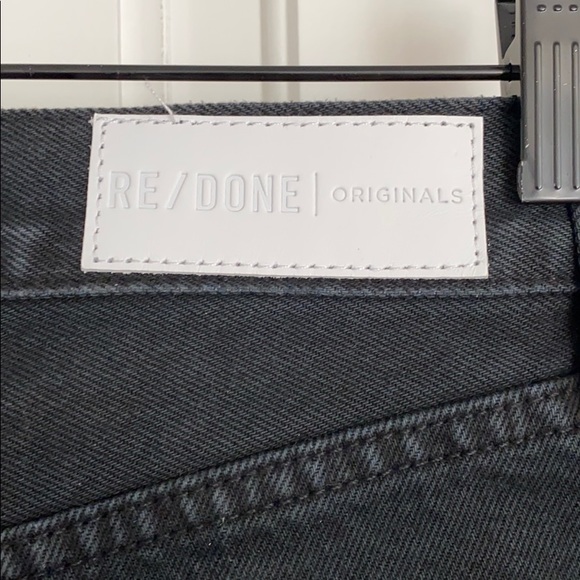 RE/DONE high waisted black shorts size 24 - Picture 5 of 5